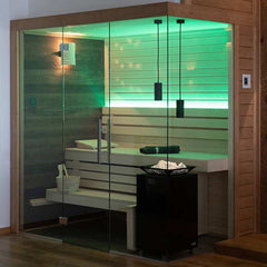EOS Cubo Avantgarde 208/3 Freestanding Electric Sauna Heater, 208V/3PH, up to 12kW