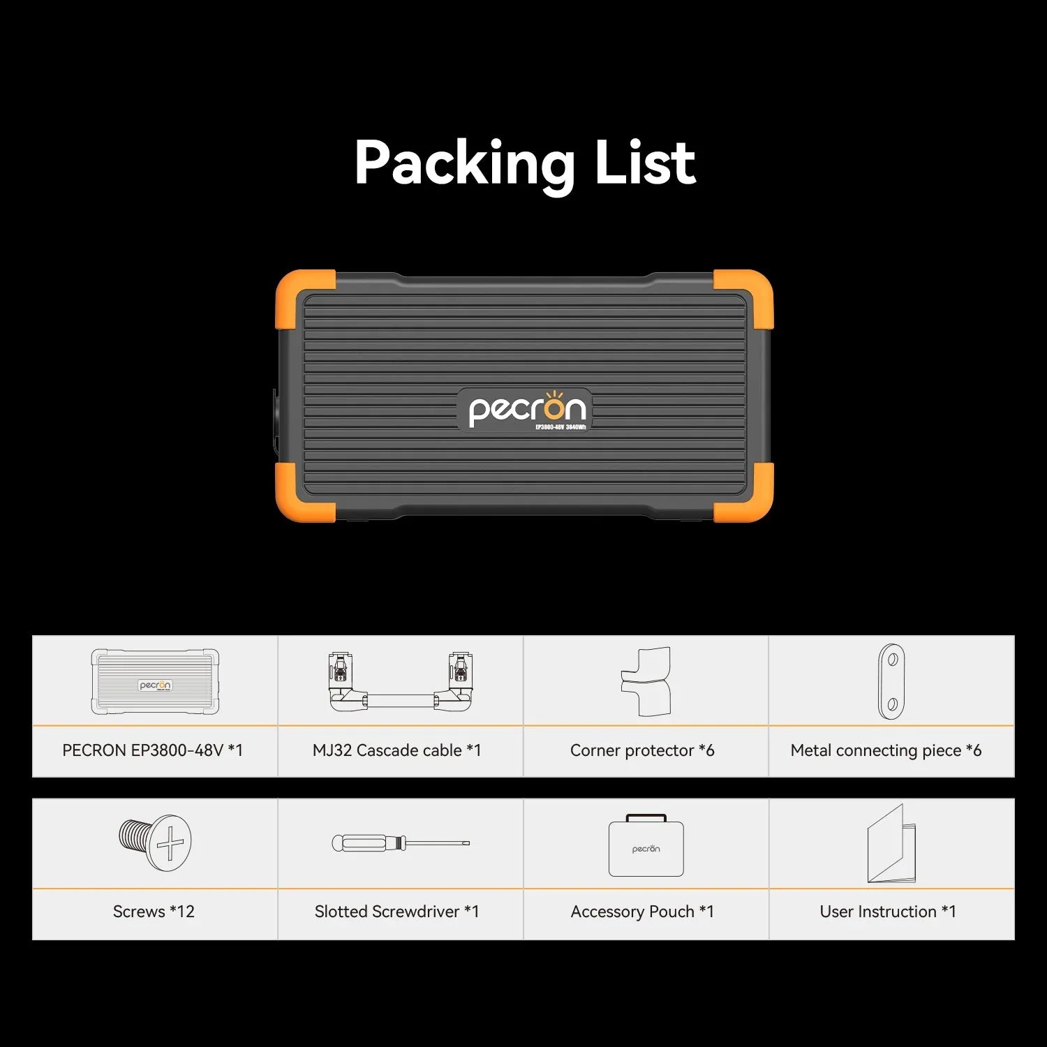 PECRON EP3800-48V Expansion Battery 3840Wh - Green Vista Living