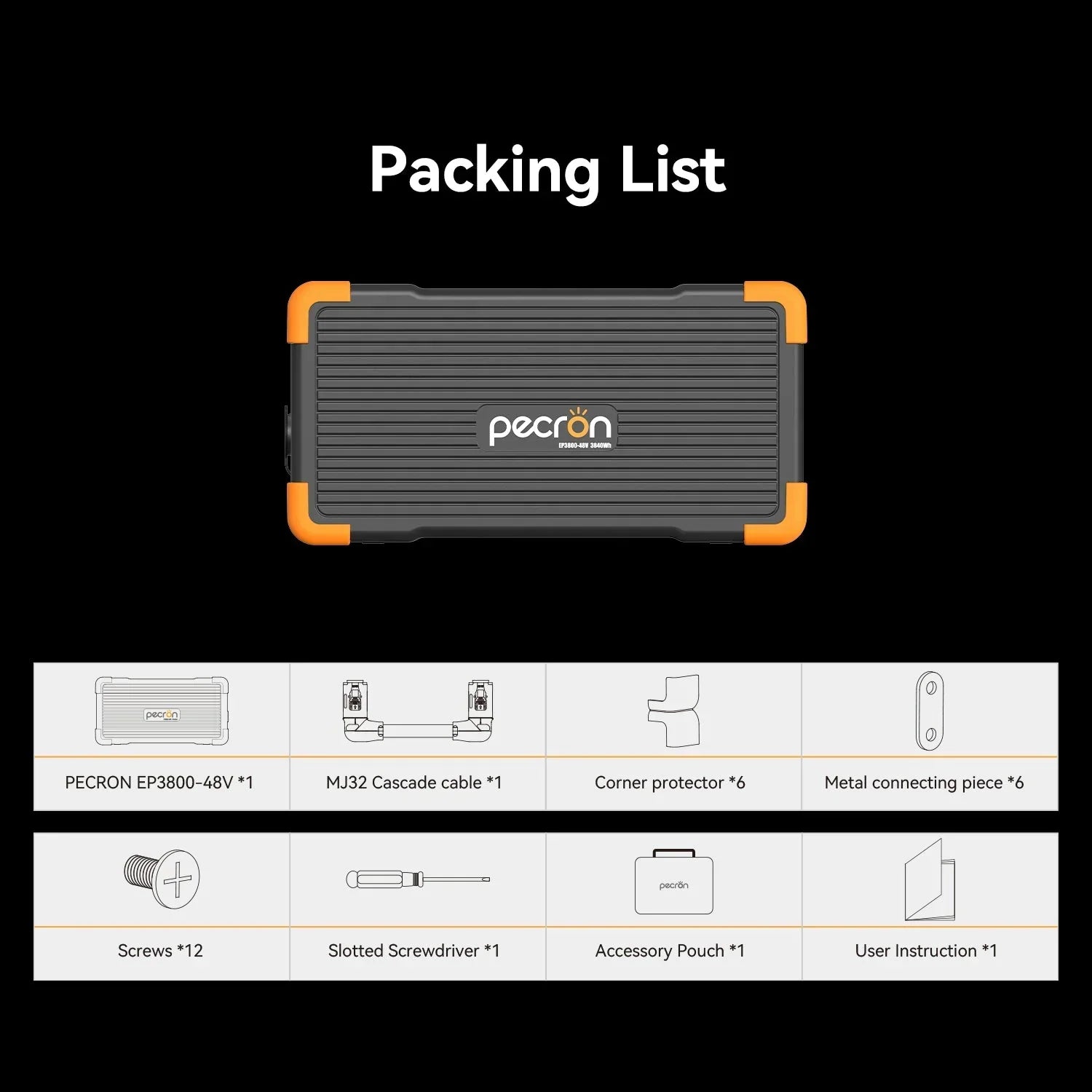 PECRON EP3800-48V Expansion Battery 3840Wh - Green Vista Living