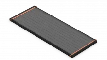 EP 40 sleek rectangular solar panel with black surface and orange edge accents