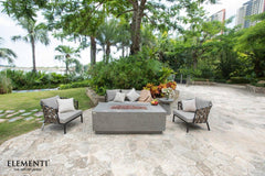 Elementi Andes Fire Table - Light Gray - Green Vista Living