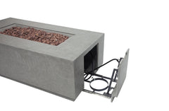 Elementi Andes Fire Table - Light Gray - Green Vista Living