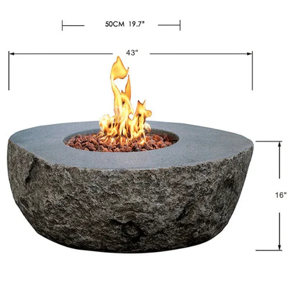 Elementi Boulder Fire Pit OFG110 - Green Vista Living