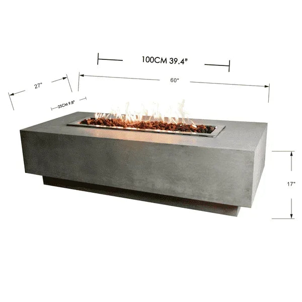 Elementi Granville Fire Pit Table OFG121 - Green Vista Living