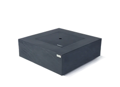 Elementi Plus Roraima 40" Square Slate Black Concrete Natural Gas Fire Table - Green Vista Living