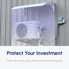 EliteGuard™ Outdoor Metal Shelter for Mini Split Condensing Units - Green Vista Living