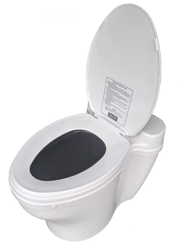 Sun-Mar AF Elongated Waterless Toilet + Kit - Green Vista Living