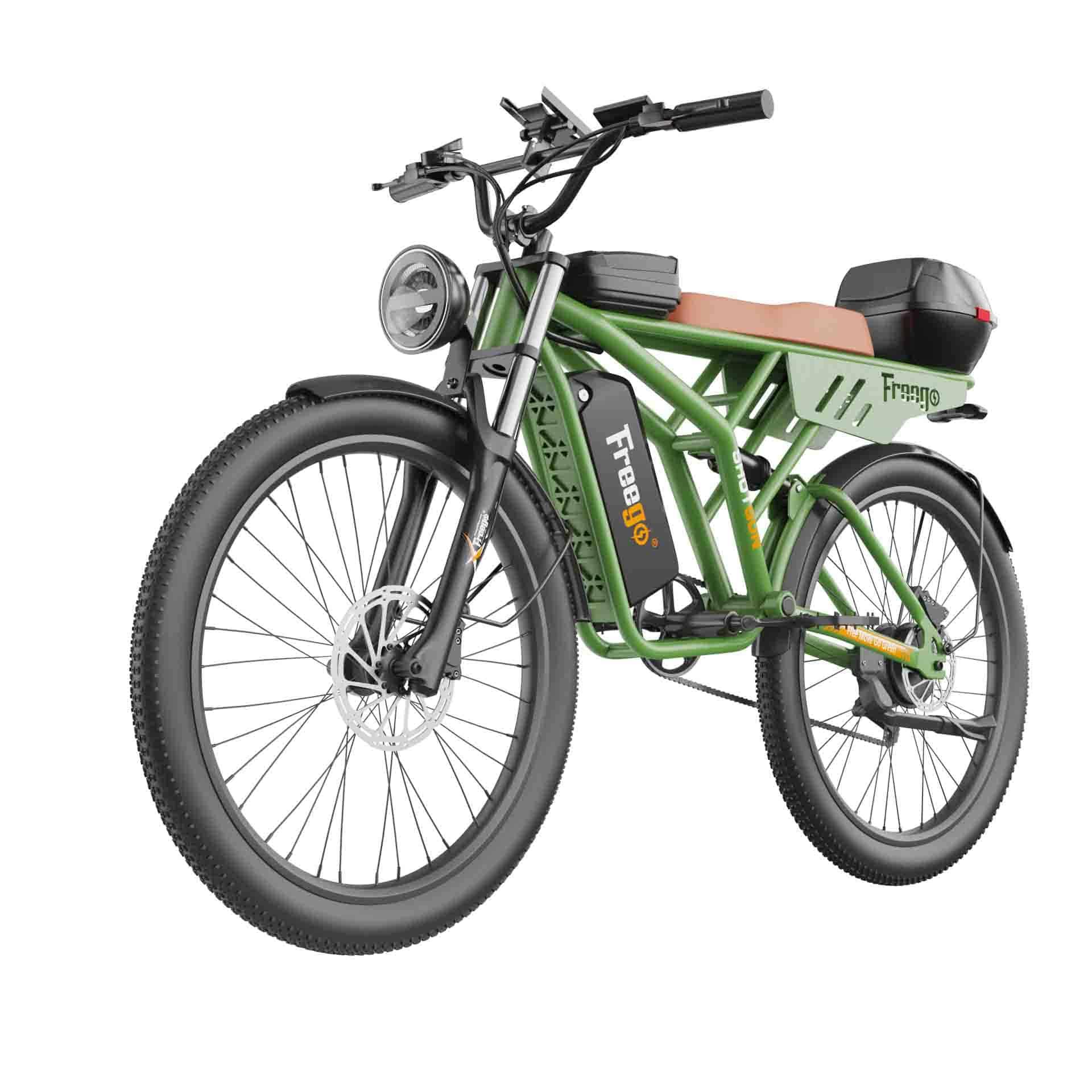 Freego Shotgun Neo F4 Cargo Electric Mountain Bike - Green Vista Living