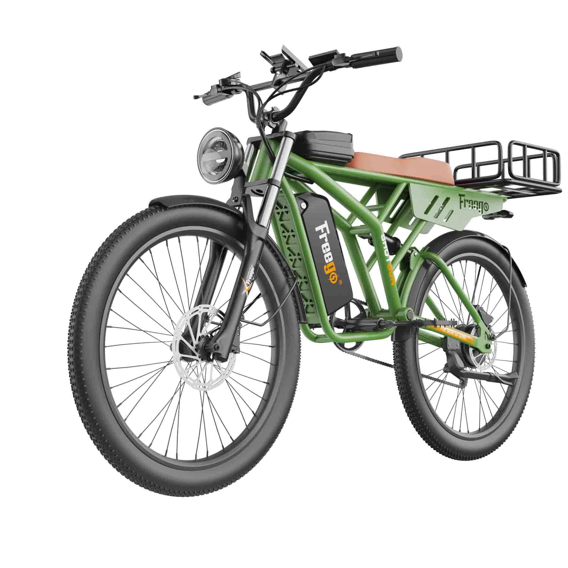 Freego Shotgun Neo F4 Cargo Electric Mountain Bike - Green Vista Living