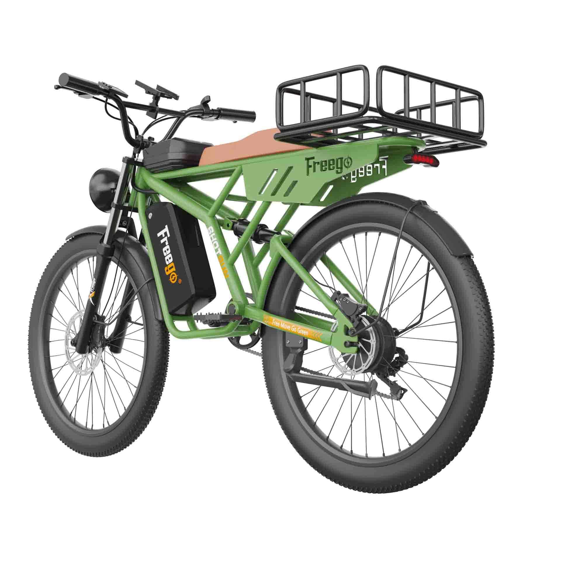 Freego Shotgun Neo F4 Cargo Electric Mountain Bike - Green Vista Living