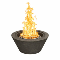 Flame Havens 24" Round GFRC Concrete Cone Style Fire Only Bowl by Flame Havens Serenity Series