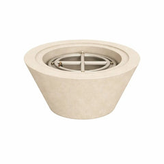 Flame Havens 24" Round GFRC Concrete Cone Style Fire Only Bowl by Flame Havens Serenity Series