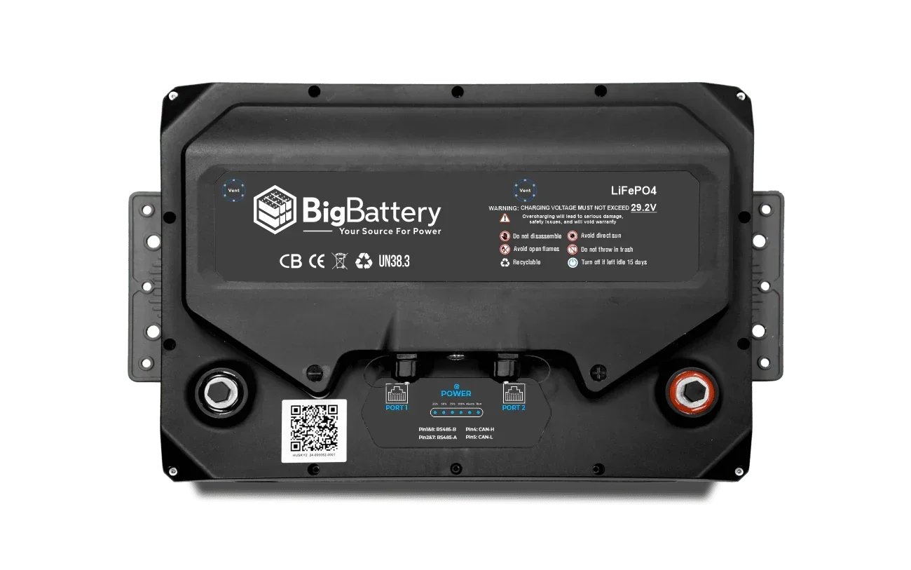 BigBattery 24V HUSKY 2 – LiFePO4 – 200Ah – 5.12kWh Lithium Battery - Green Vista Living
