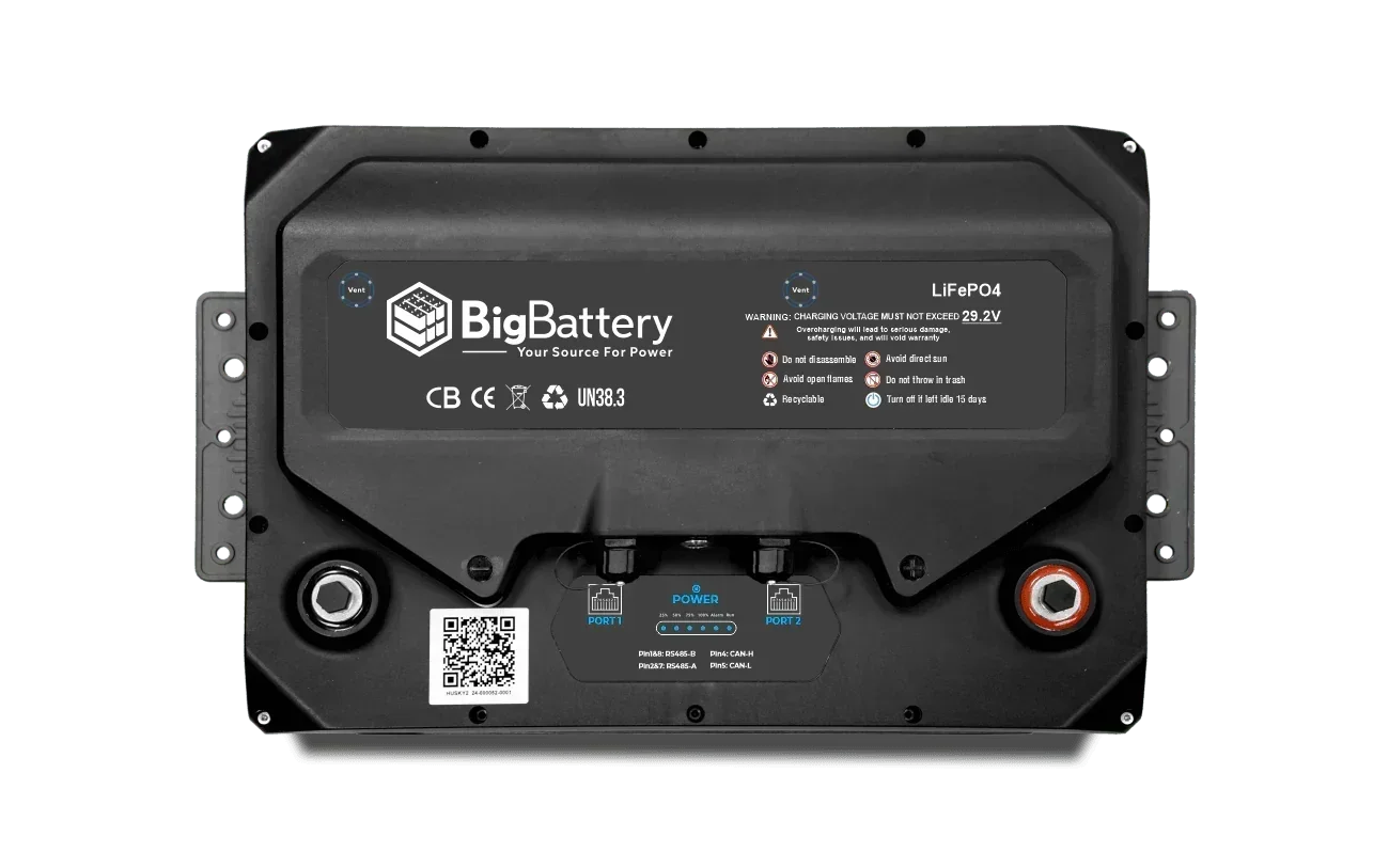 BigBattery 24V HUSKY 2 – LiFePO4 – 200Ah – 5.12kWh Lithium Battery - Green Vista Living