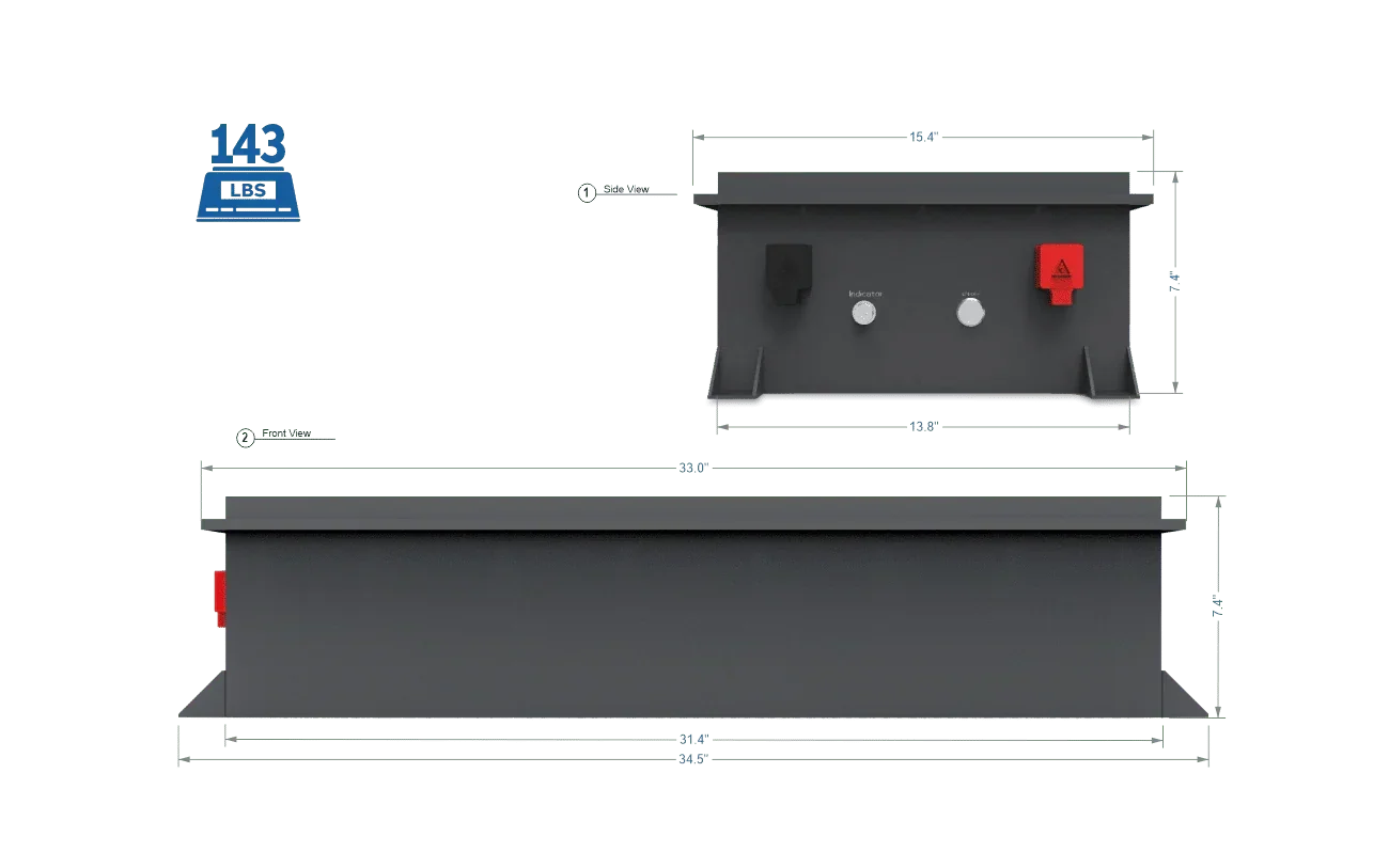BigBattery 72V RAPTOR 2 – 7.68kWh LiFePO4 - Green Vista Living