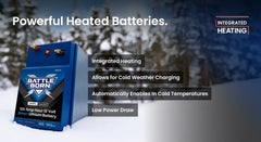 Battle Born 100Ah 12V GC2 Smart Heated LiFePO4 Deep Cycle Battery Kit - Green Vista Living