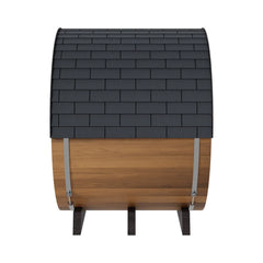 Finnmark 4-Person Hybrid Outdoor Infrared & Traditional Cedar Barrel Sauna | FD-6 - Green Vista Living