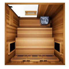 Finnmark Designs FD-4 Trinity Infrared & Steam Sauna | 2 Person - Green Vista Living