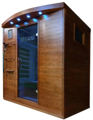 FitSauna DIY Exercise Sauna, Hemlock, 3-Person, 69” x 53” x 80”