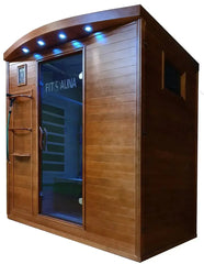 FitSauna DIY Exercise Sauna, Hemlock, 3-Person, 69” x 53” x 80”