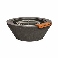 Flame Havens 24" Round GFRC Concrete Cone Style Fire and Water Bowl by Flame Havens Serenity Series