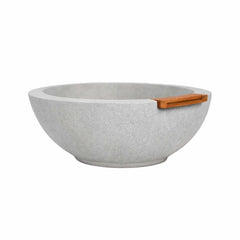 Flame Havens 24" Round GFRC Concrete Fire and Water Bowl by Flame Havens Serenity Series