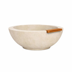 Flame Havens 24" Round GFRC Concrete Fire and Water Bowl by Flame Havens Serenity Series