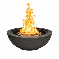Flame Havens 24" Round GFRC Concrete Fire Only Bowl by Flame Havens Serenity Series
