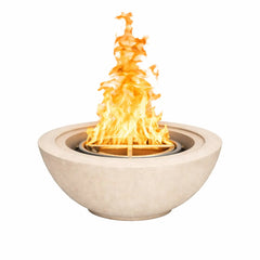 Flame Havens 24" Round GFRC Concrete Fire Only Bowl by Flame Havens Serenity Series