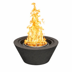 Flame Havens 30" Round GFRC Concrete Cone Style Fire Only Bowl by Flame Havens Serenity Series