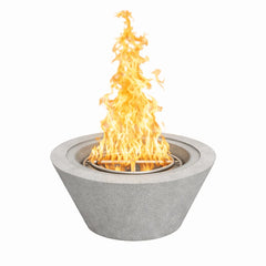 Flame Havens 30" Round GFRC Concrete Cone Style Fire Only Bowl by Flame Havens Serenity Series