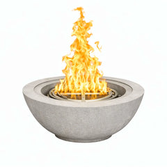 Flame Havens 30" Round GFRC Concrete Fire Only Bowl by Flame Havens Serenity Series