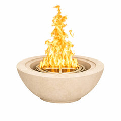 Flame Havens 30" Round GFRC Concrete Fire Only Bowl by Flame Havens Serenity Series