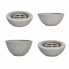 Flame Havens 30" Round GFRC Concrete Fire Only Bowl by Flame Havens Serenity Series