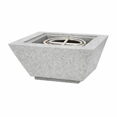 Flame Havens 30" Square Angular GFRC Concrete Cone Style Fire Only Bowl by Flame Havens Serenity Series