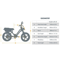 EUNORAU FLASH LITE ST 52V750W Fat Tire eMoped Electric Bicycle - Green Vista Living