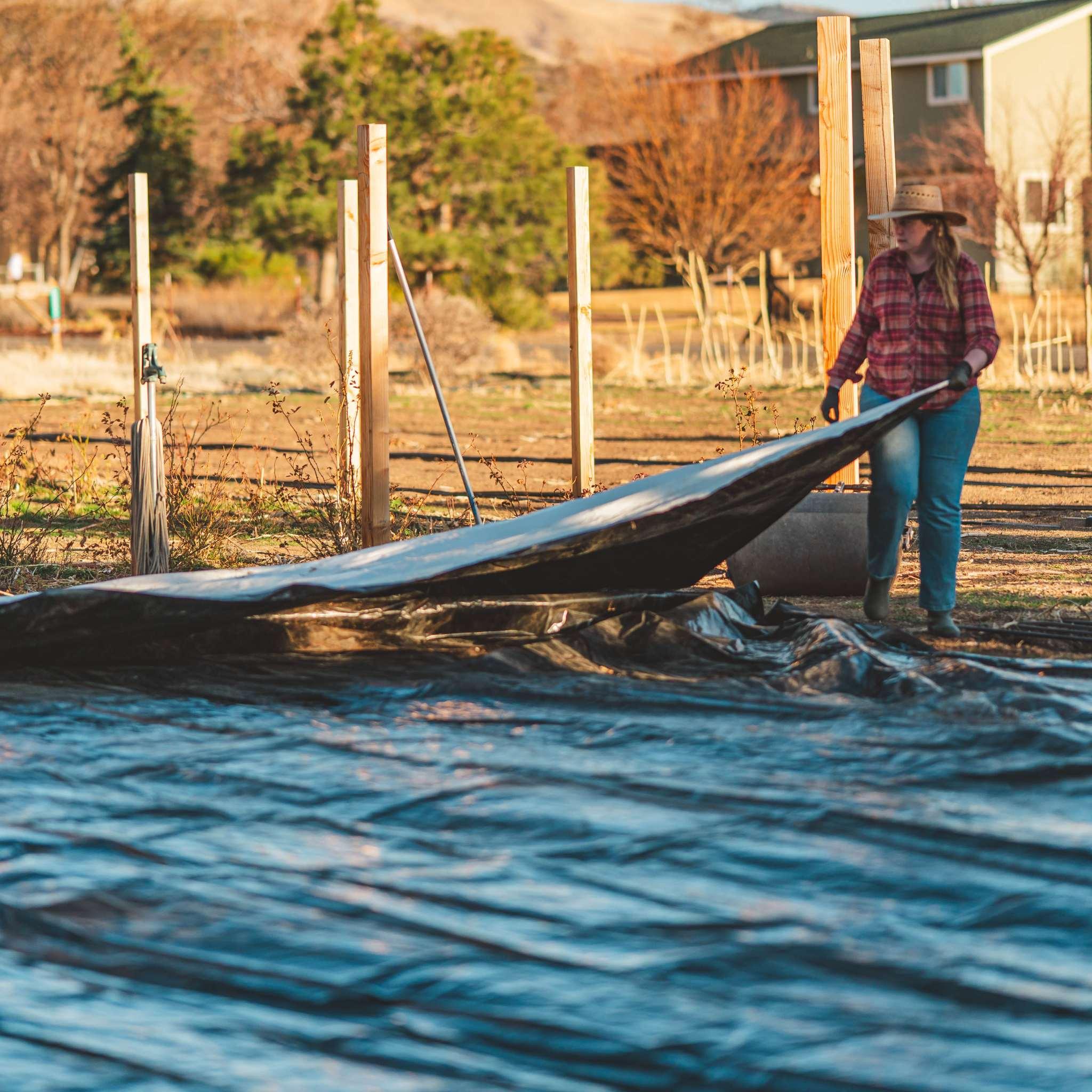 Bootstrap Farmer Silage Tarp - 6 mil Reversible Black & White - Green Vista Living