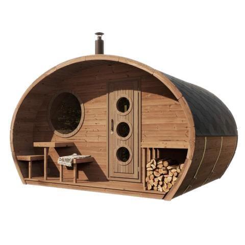 SaunaLife Model G11 Outdoor Sauna | 8 Persons - Green Vista Living