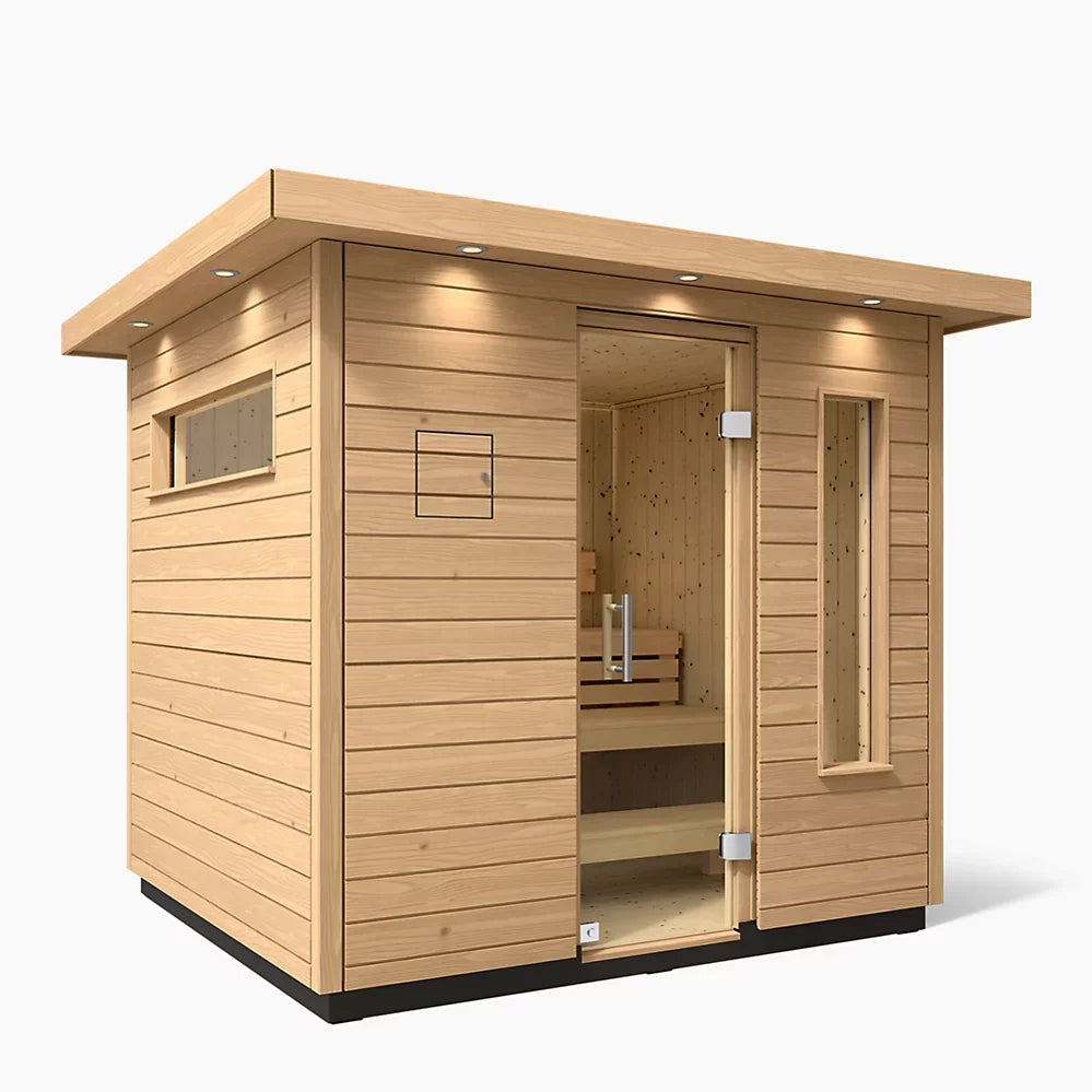 Kohler C2 Outdoor Traditional Sauna Kit – Douglas Fir | Up to 6 Persons - Green Vista Living