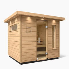 Kohler C2 Outdoor Traditional Sauna Kit – Douglas Fir | Up to 6 Persons - Green Vista Living