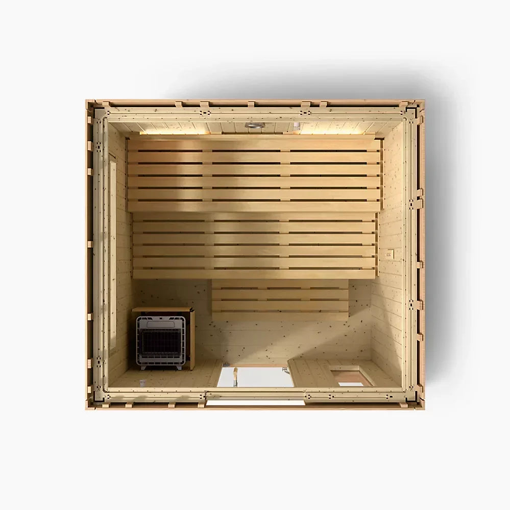 Kohler C2 Outdoor Traditional Sauna Kit – Douglas Fir | Up to 6 Persons - Green Vista Living
