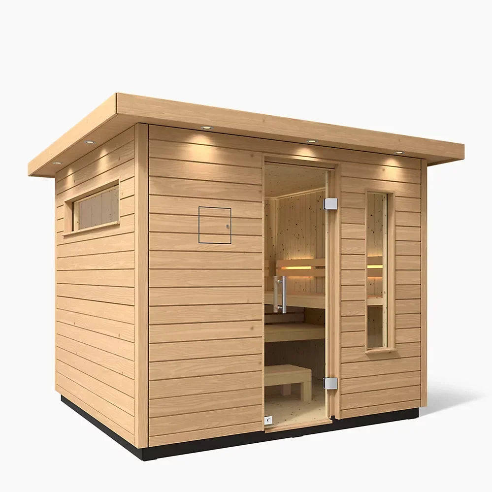 Kohler C2 Outdoor Traditional Sauna Kit – Douglas Fir | Up to 6 Persons - Green Vista Living