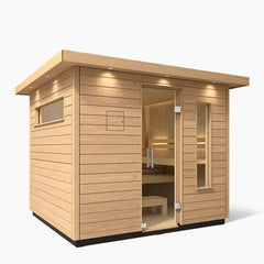 Kohler C2 Outdoor Traditional Sauna Kit – Douglas Fir | Up to 6 Persons - Green Vista Living