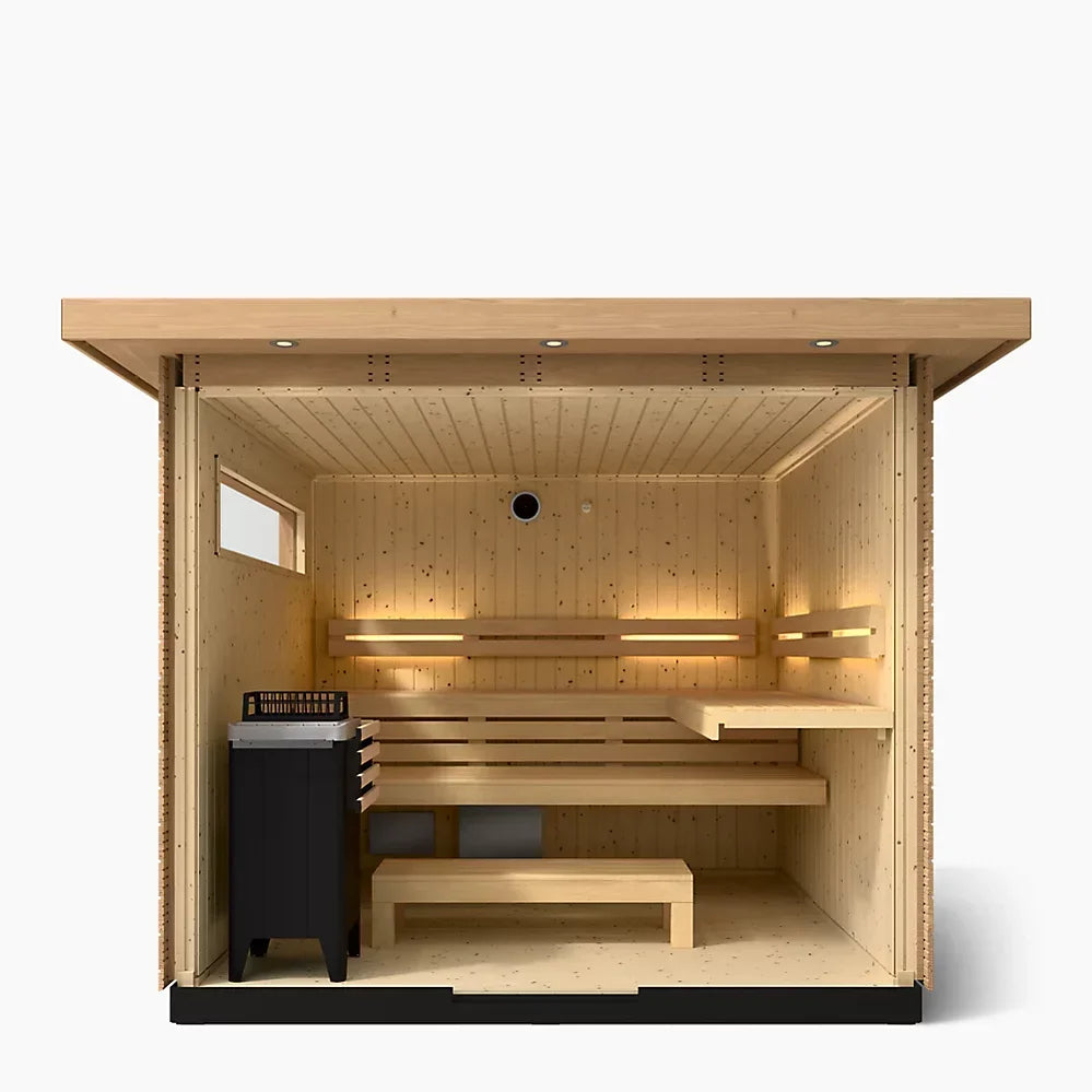 Kohler C2 Outdoor Traditional Sauna Kit – Douglas Fir | Up to 6 Persons - Green Vista Living