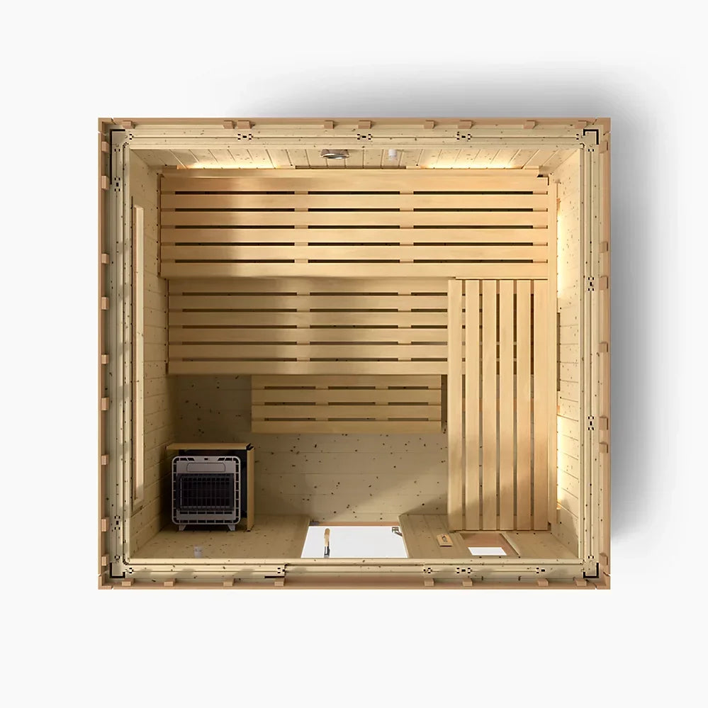 Kohler C2 Outdoor Traditional Sauna Kit – Douglas Fir | Up to 6 Persons - Green Vista Living