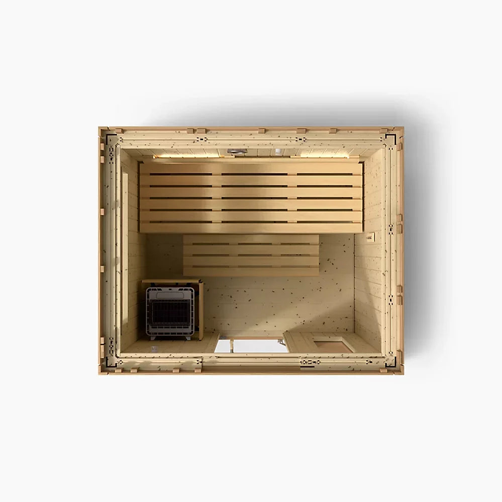 Kohler C2 Outdoor Traditional Sauna Kit – Douglas Fir | Up to 6 Persons - Green Vista Living