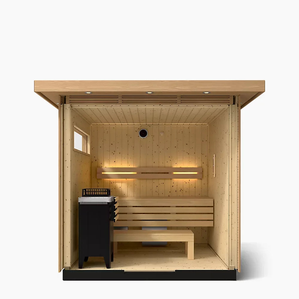 Kohler C2 Outdoor Traditional Sauna Kit – Douglas Fir | Up to 6 Persons - Green Vista Living