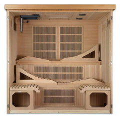 Golden Designs Near Zero EMF Far Infrared Sauna | GDI-6996-01 Elite | 6 Persons