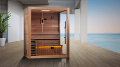 Golden Designs Hanko Traditional Sauna – Canadian Red Cedar Interior | GDI-7202-01 / Hanko | 2-3 Person