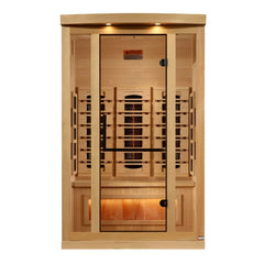 Golden Designs Full Spectrum Infrared Sauna with Himalayan Salt Bar | GDI-8020-03 | 2 Persons